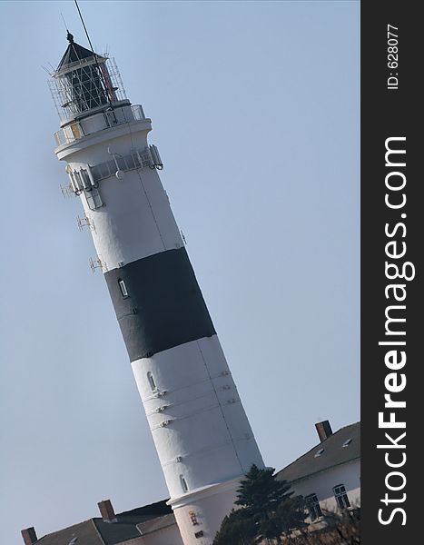 Lighthouse on a german island in the north sea