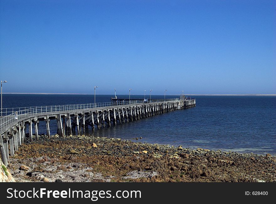 The Pt. Victoria jetty on the Yorke Peninsula, South Australia. The Pt. Victoria jetty on the Yorke Peninsula, South Australia.