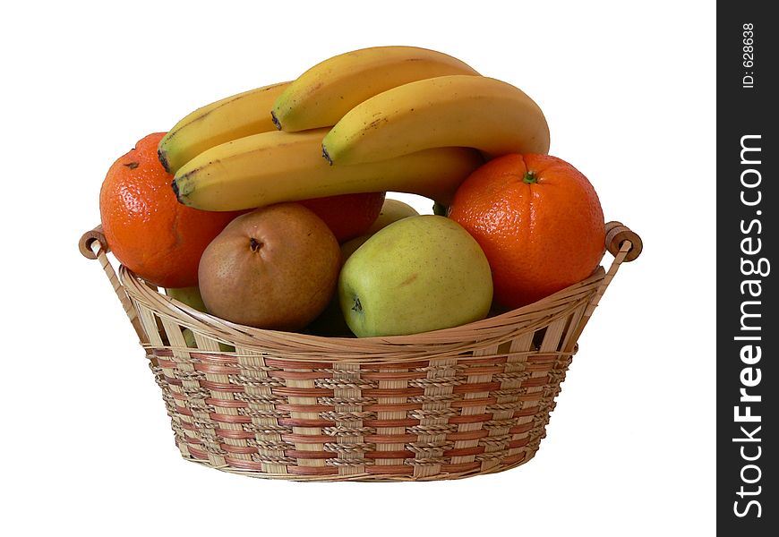 Fruit basket isolated