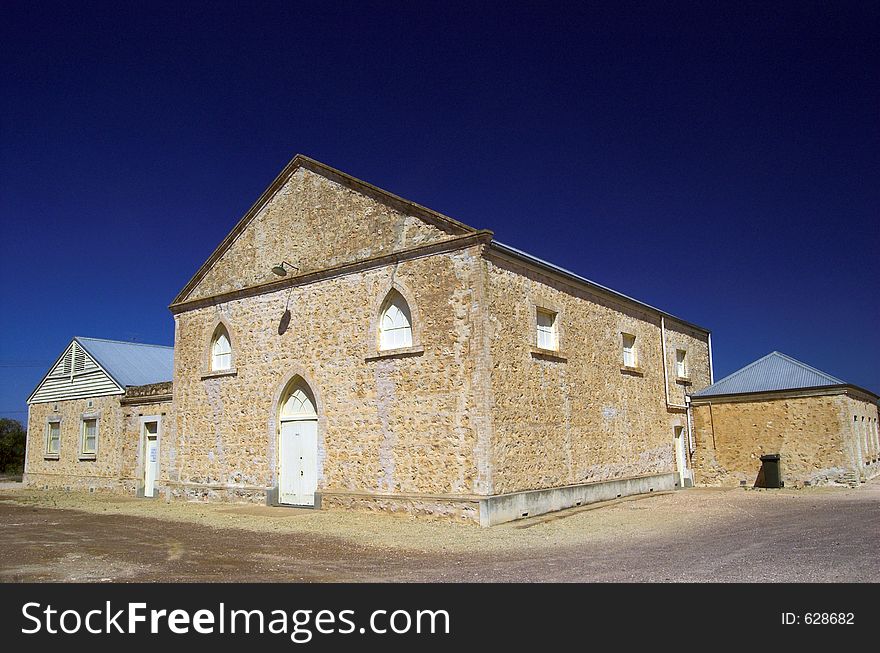 The historic buildings next to the Moonta Methodist church, South Australia. The historic buildings next to the Moonta Methodist church, South Australia.