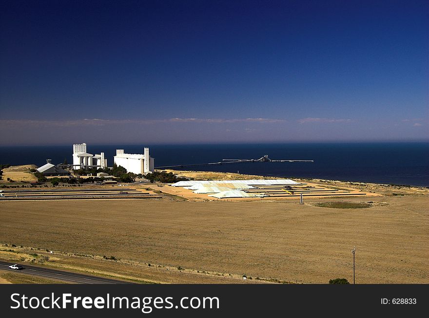 The grain silos at Ardrossan on South Australia's Yorke Peninsula are one of the dominating sites of this rural town. The grain silos at Ardrossan on South Australia's Yorke Peninsula are one of the dominating sites of this rural town.