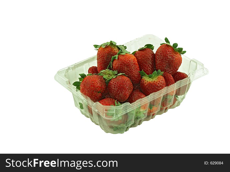 Fruits strawberry in box.