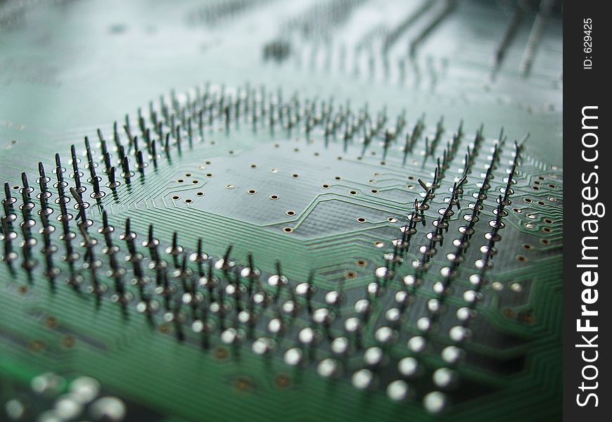 Close up of circuit board out of depth of field. Close up of circuit board out of depth of field
