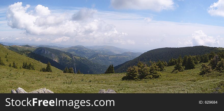 Green Mountain Meadow Panorama