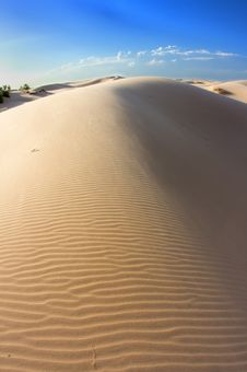 Textured Sand Dunes On A Blue Sky Stock Photography Textured Sand Dunes On A Blue Sky Stock Photography