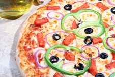 Vegetarian Pizza Royalty Free Stock Photo Vegetarian Pizza Royalty Free Stock Photo