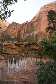 Emerald Trail Zion National Park Royalty Free Stock Photography