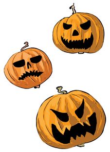 Halloween Pumpkins Royalty Free Stock Images Halloween Pumpkins Royalty Free Stock Images