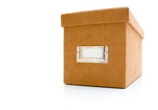 Suede Box Royalty Free Stock Photography