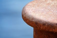 Rusty Bollard Royalty Free Stock Images