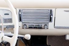 Partial View Of A White Ancient Dashboard Stock Images Partial View Of A White Ancient Dashboard Stock Images