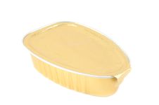 Can Of Golden Foil. Royalty Free Stock Image Can Of Golden Foil. Royalty Free Stock Image