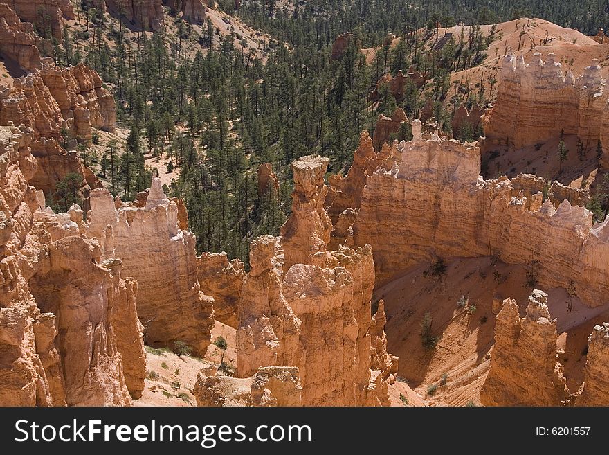 View of Bryce canyon Utah