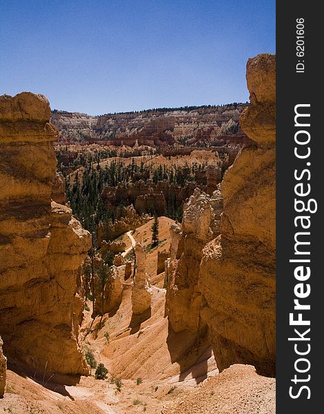 Some spires from the Navajo Trail at Bryce Canyon