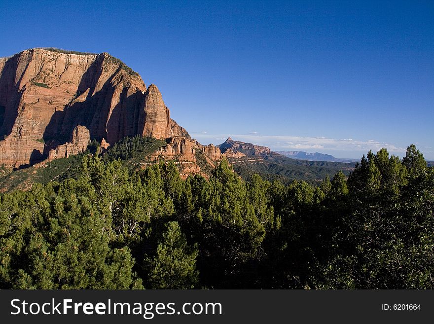 View of Utah from Kolob canyon Utah. View of Utah from Kolob canyon Utah