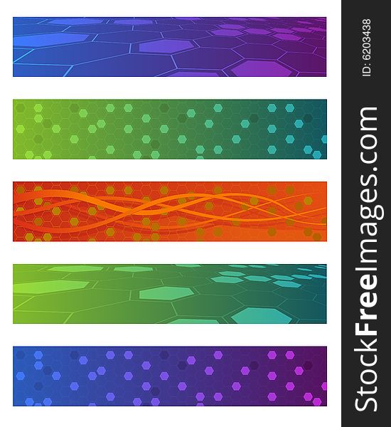 Set Of Vector Abstract Banners