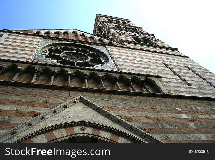 Abstract-the building and the sky