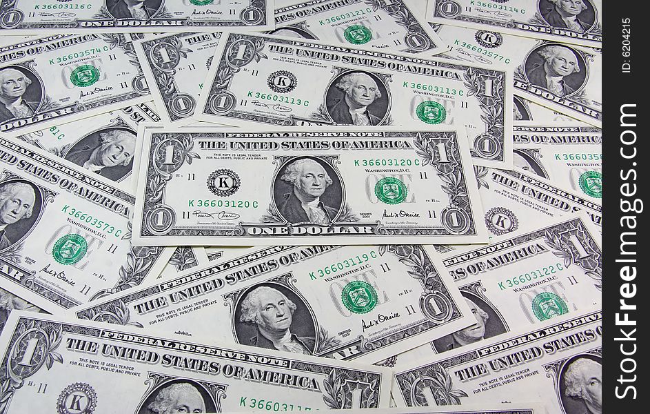 US green dollar cash background. US green dollar cash background