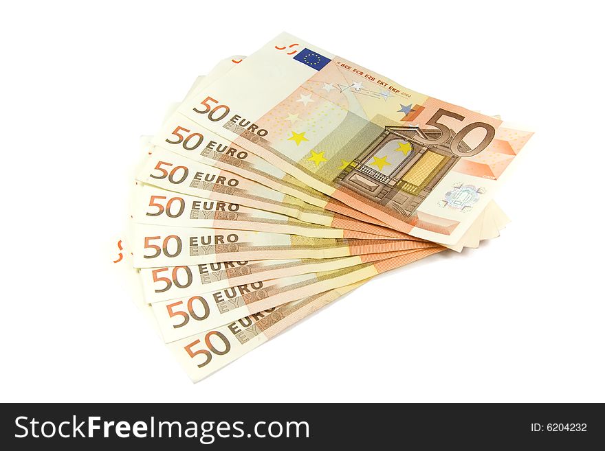 Euro banknotes value 50
