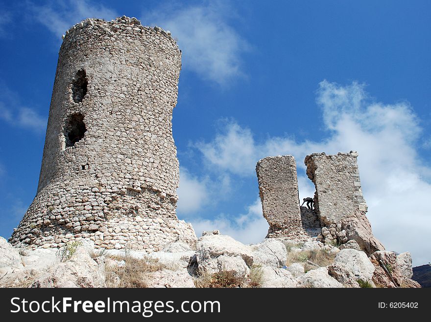 Ruins of medieval fortress