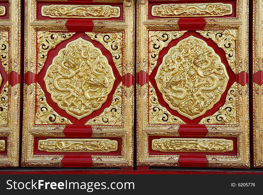 The magnificent windows in the Forbidden City in Beijing, China.