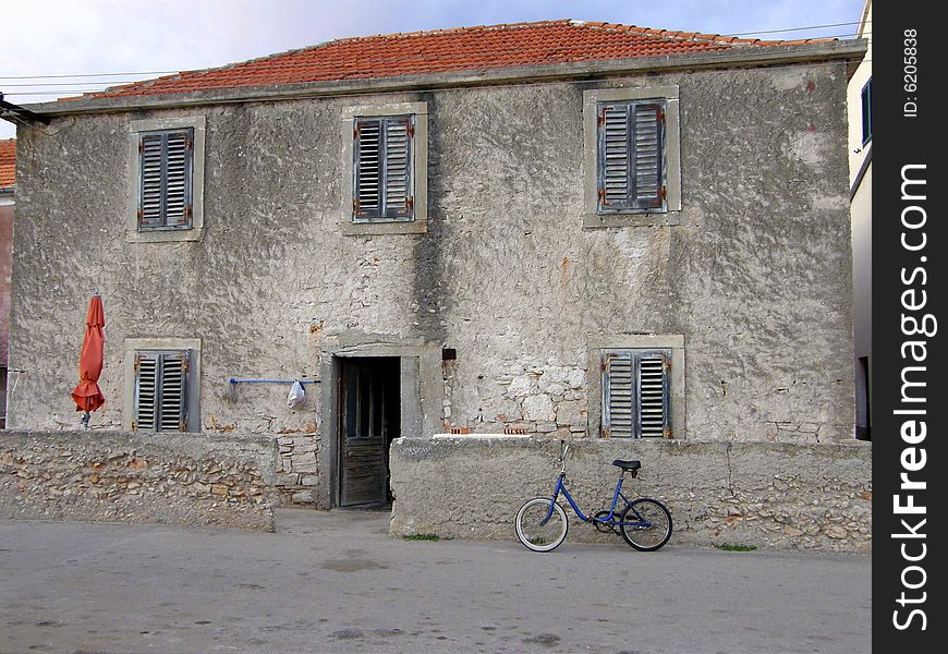 House Bicycle And Parasol