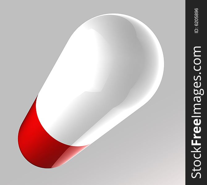 3D Capsules Isolated hires render