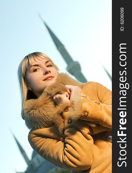 Girl Wearing Winter Coat