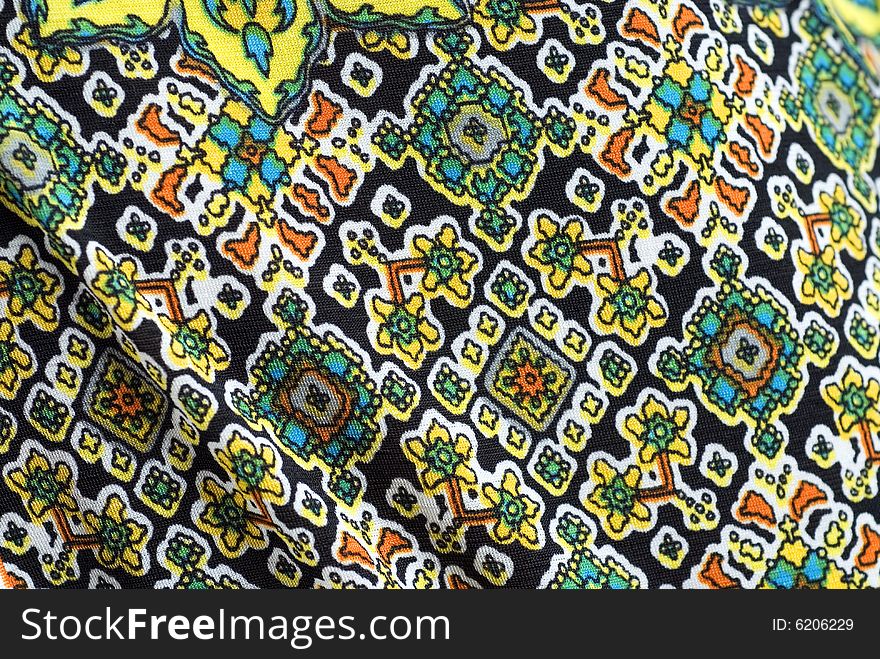 Colorful background silk curtain pattern