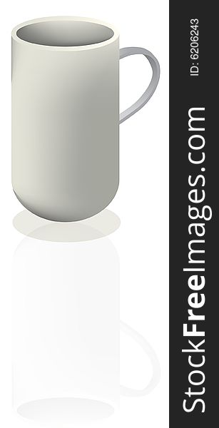 A vector illustration of coffee mug