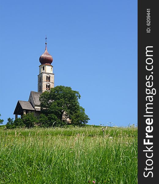A particular view of San Valentino Church in South Tyrol (Italy). A particular view of San Valentino Church in South Tyrol (Italy).