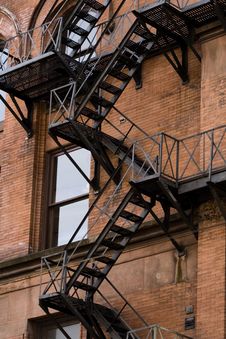 Stairs & Buildings Royalty Free Stock Photo