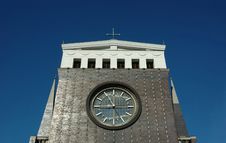 Church With Clock In Prague Royalty Free Stock Image Church With Clock In Prague Royalty Free Stock Image