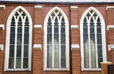 Three Stained Glass Windows Royalty Free Stock Photography Three Stained Glass Windows Royalty Free Stock Photography