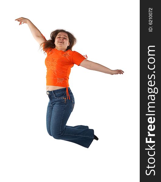 Young Woman Jumping