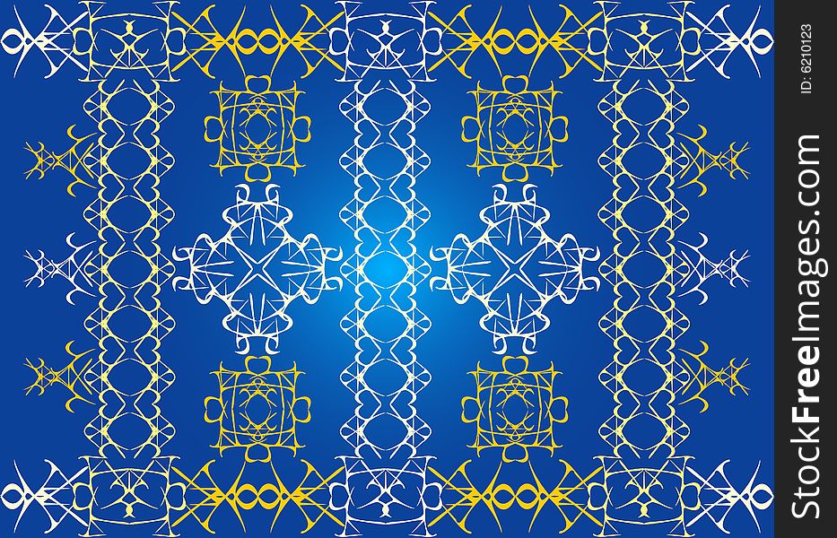 Blue wallpaper with the pattern