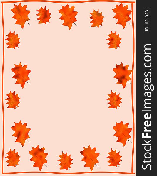 8 1/2 x 11 sheet with decorative leaf border