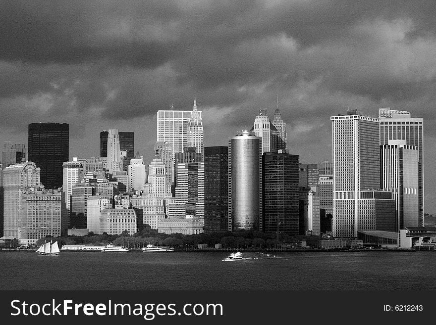 New York City in dignified black and white. New York City in dignified black and white.