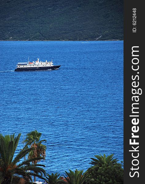 Boat at sea, Adriatic Sea, Montenegro, Herceg Novi