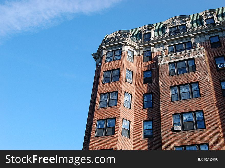 A Boston Massachusetts apartment building. A Boston Massachusetts apartment building.