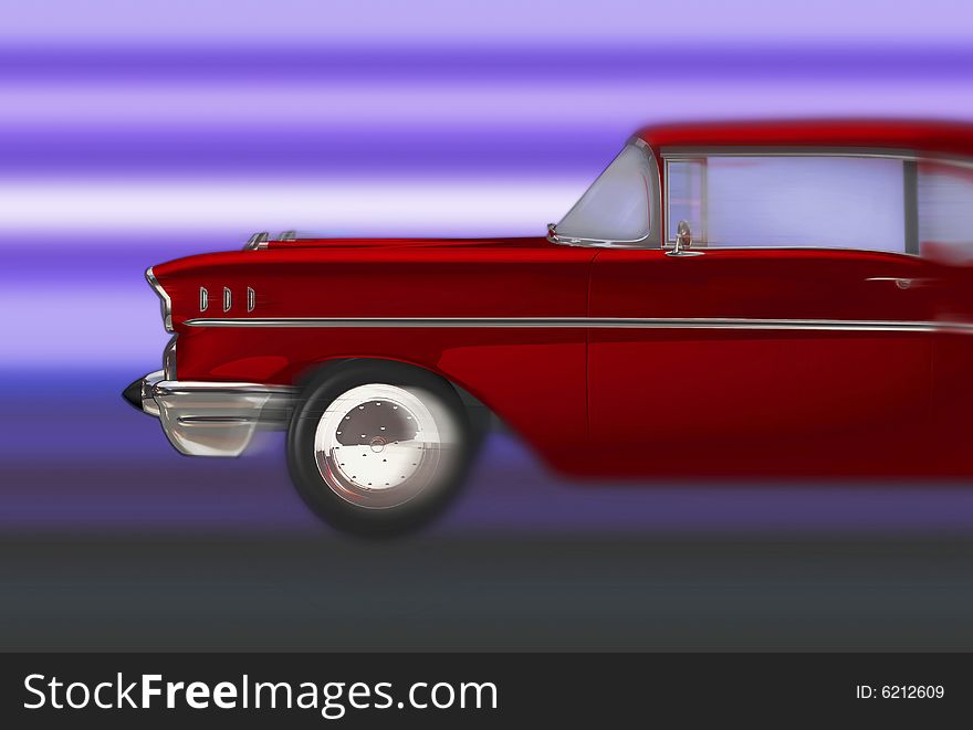 Old car 3d