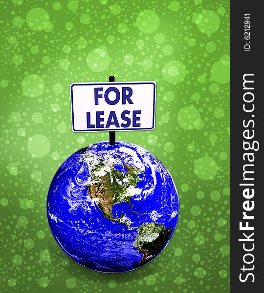 3d concept illustrations earth for lease. 3d concept illustrations earth for lease