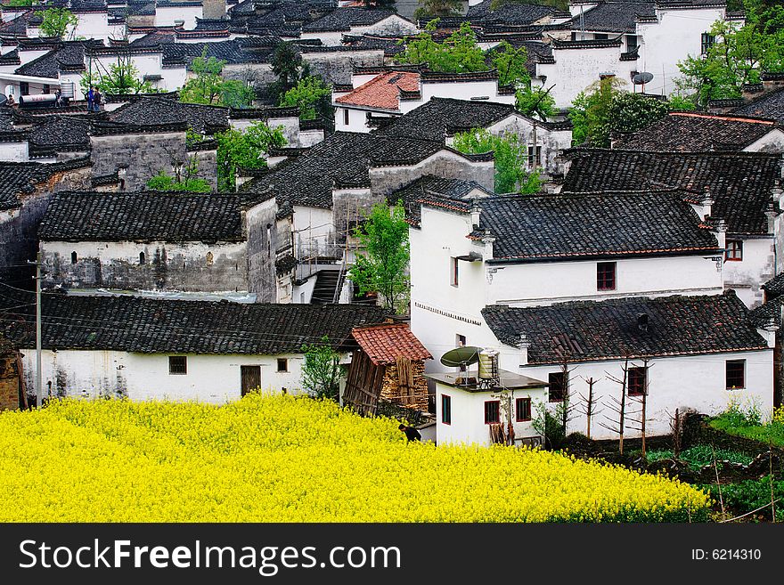 A chinese village is very beautiful