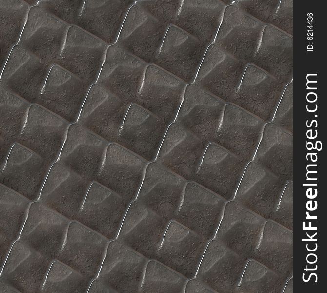 Seamless texture of metal non-slip treads plate background making an industrial pattern. Seamless texture of metal non-slip treads plate background making an industrial pattern