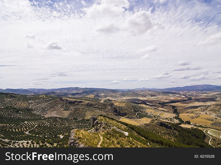 Mediterranean landscape in the province of Granada, Spain. Mediterranean landscape in the province of Granada, Spain.