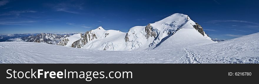 Mont Blanc Mountain Panorama