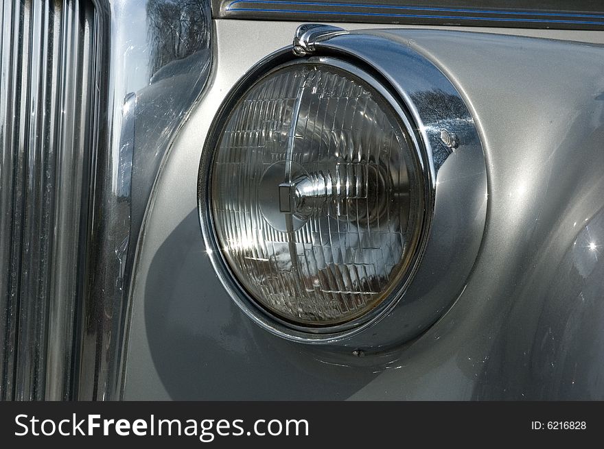 Front light beam of a car