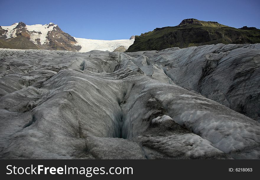 Icelandic glacier Skaftafell National Park Iceland