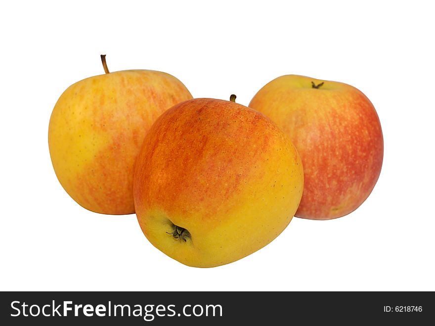 Apples isolated on white background