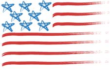USA Flag Royalty Free Stock Photos